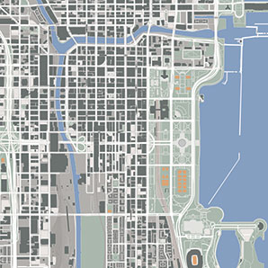 Chicago, IL detailed Map