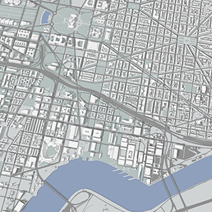 Washington, DC Capitol Riverfront 3D model